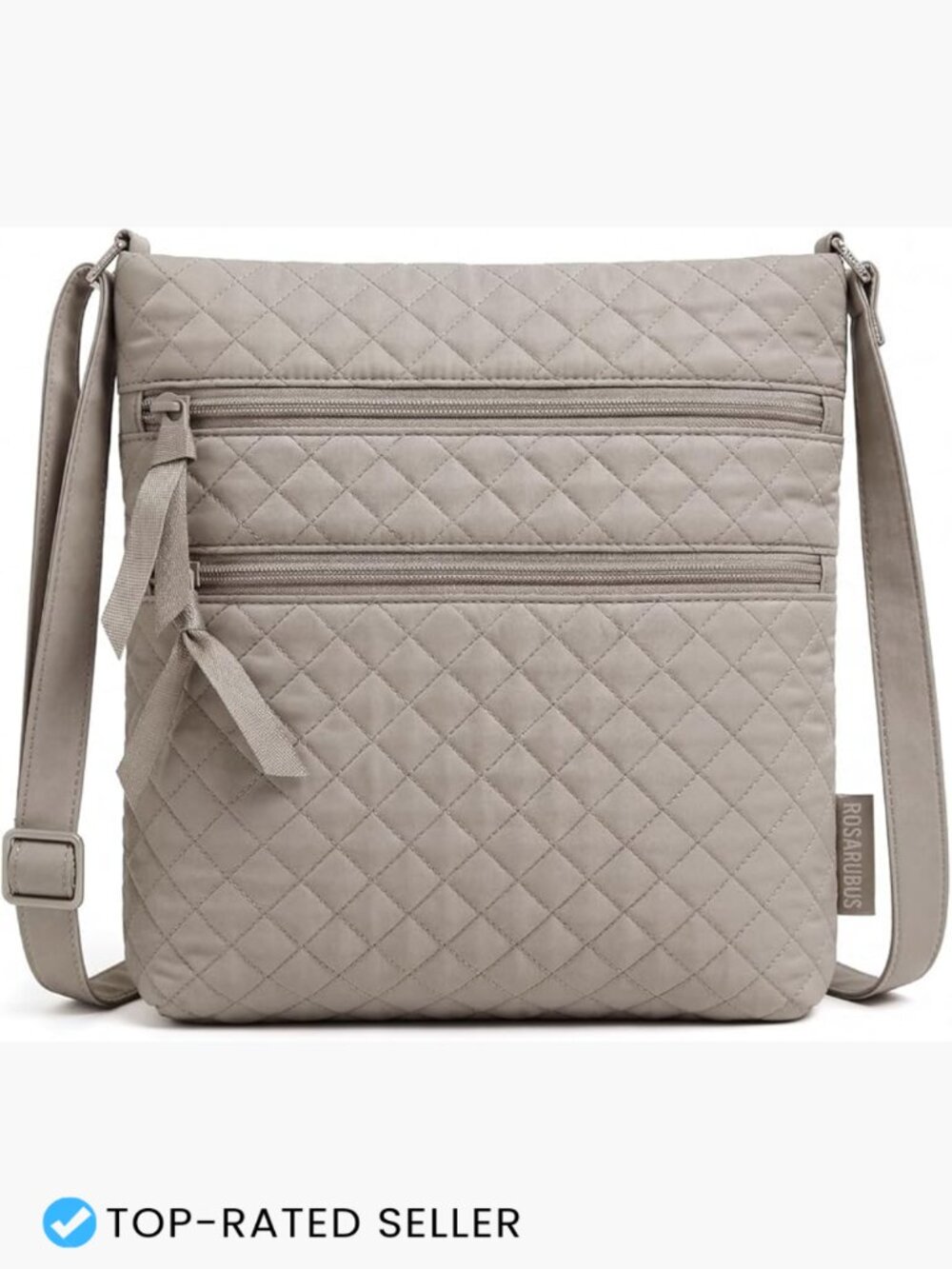 Quilted Crossbody Bag Small Travel Mini Shoulder Handbag Adjustable Strap - Picture 1 of 7